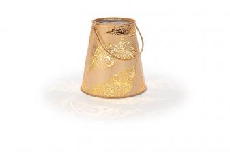 Solar Antic Laterne Feather 15x16cm old rose inkl.gardenstick 