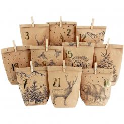 Adventskalender Cozy Christmas schwarz 