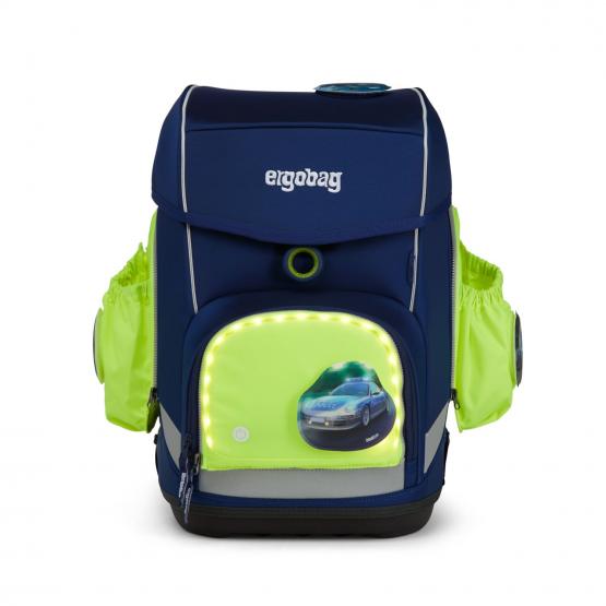 Fluo LED-Zip Set mit Seitentaschen Gelb 